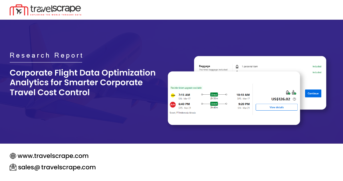 Corporate Flight Data Optimization Analytics for Cost Control